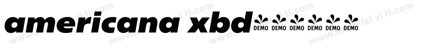 americana xbd字体转换